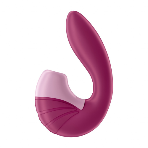 Satisfyer Supernova - Вибратор с вакуумно-волновым стимулятором клитора, 16.9х3.7 см (малиновый)